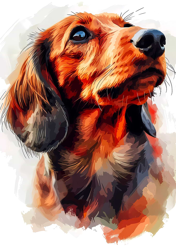 Dachshund Watercolor