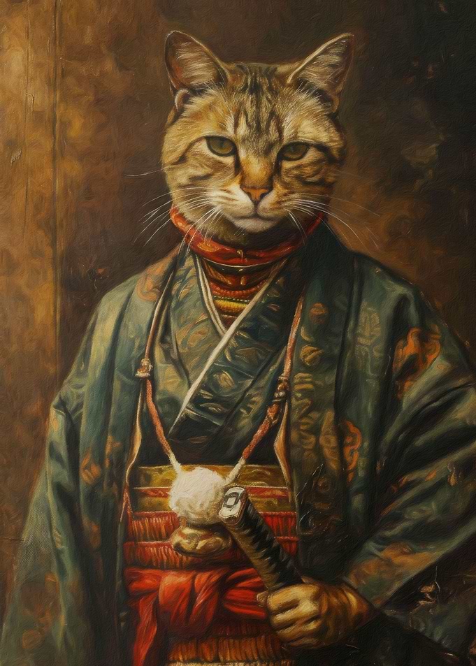 Samurai cat