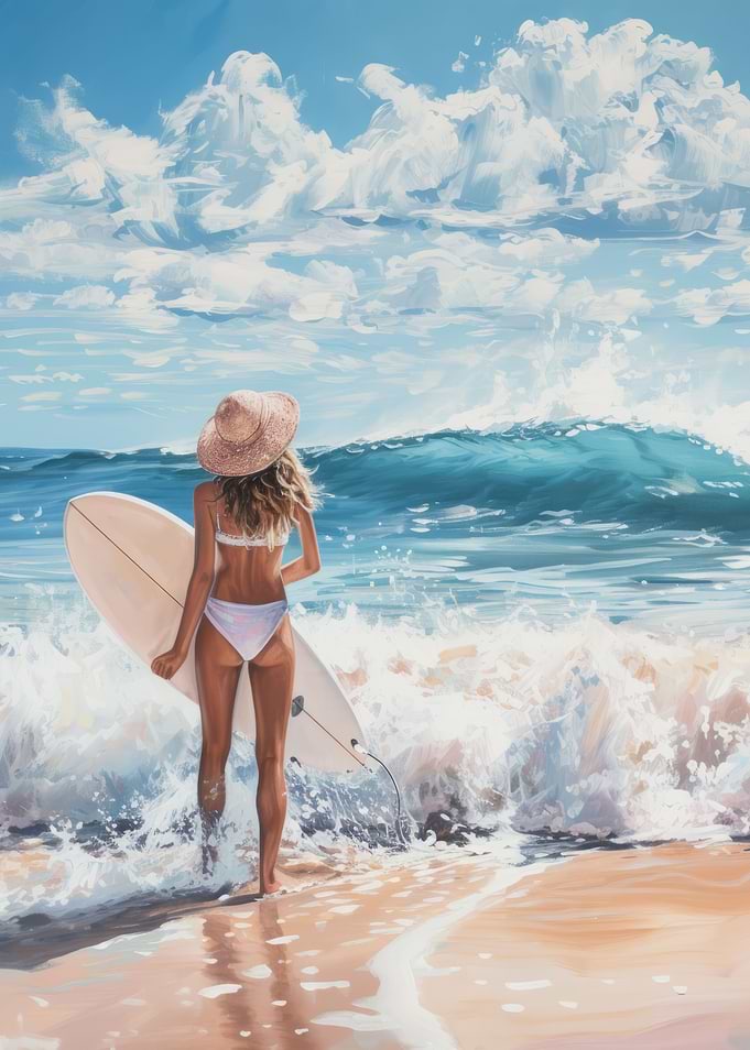 Surfing Seaside Joy