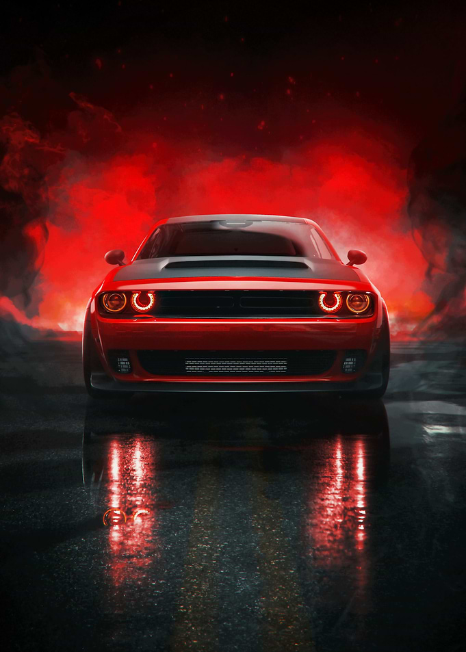 Red Car Smoke