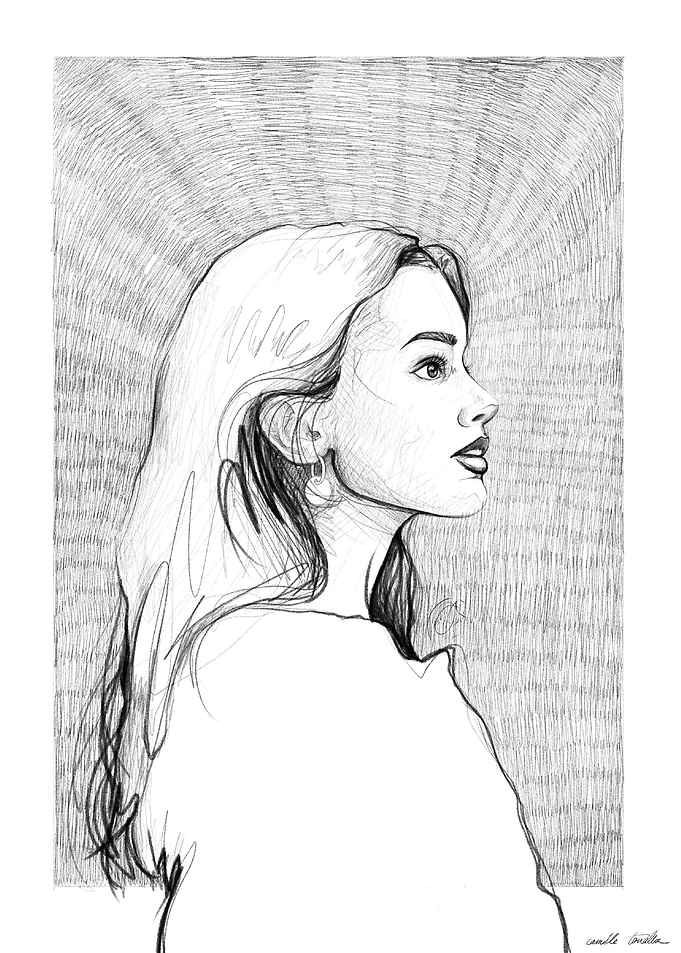 Th pensive girl