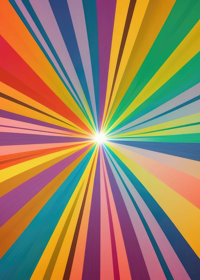 Radial stripes joy square
