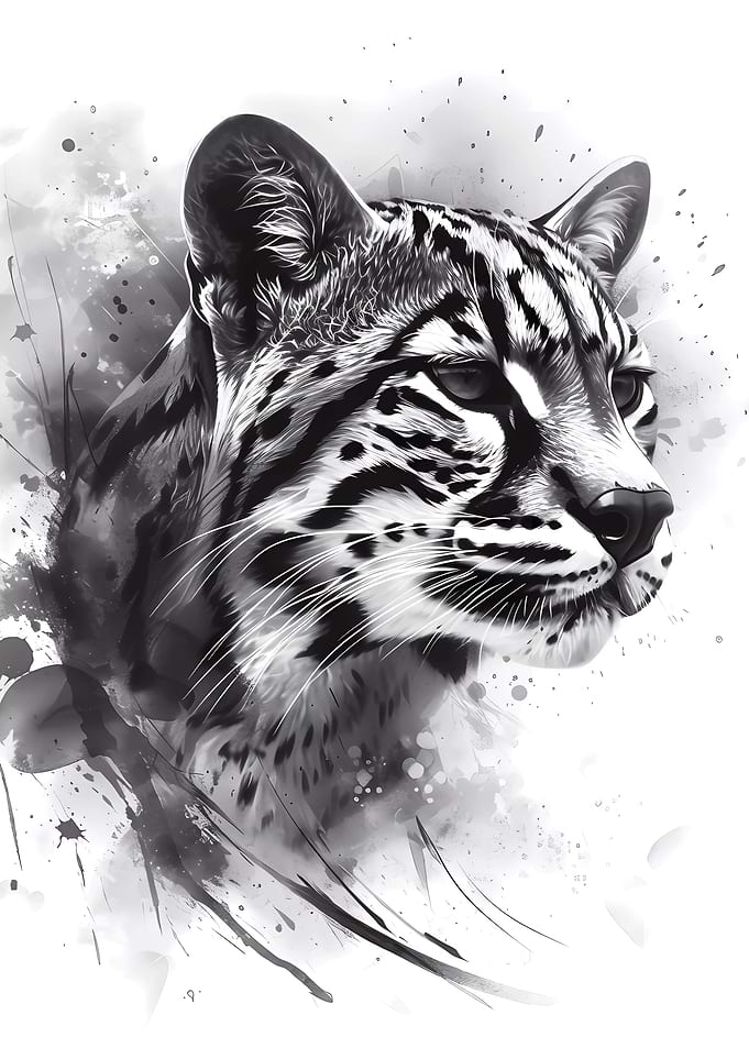 Ocelot Watercolor