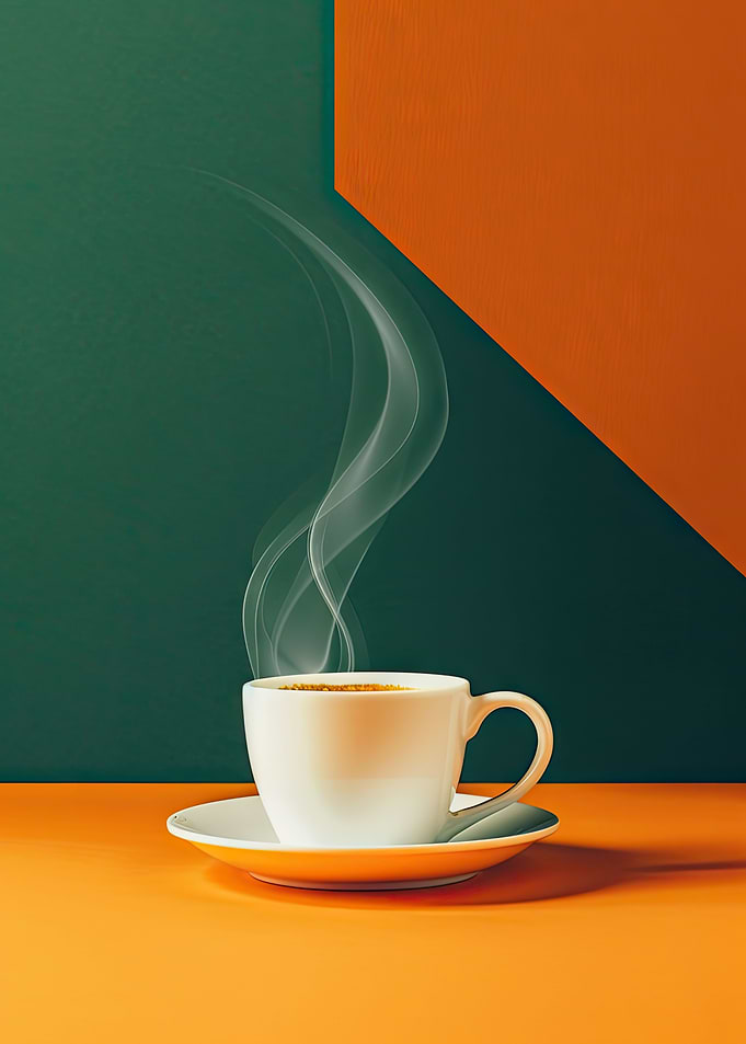 white coffee cup