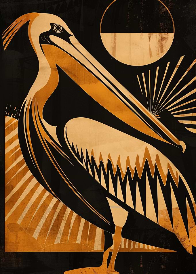 Golden Hour Pelican
