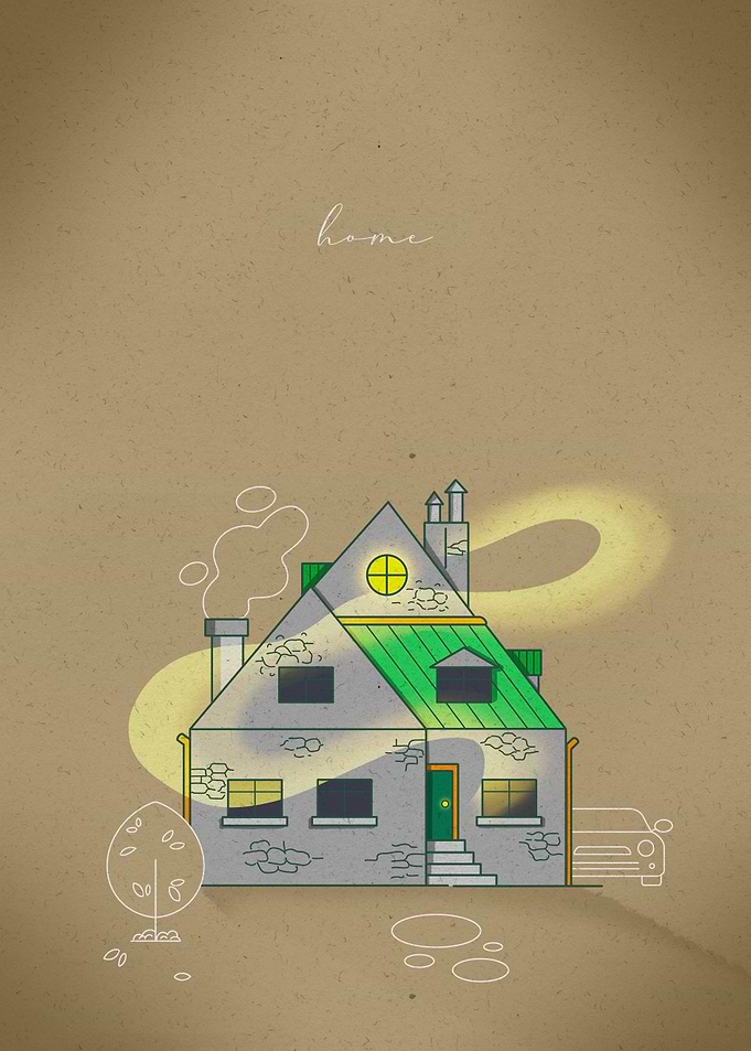 Warm loving home cute