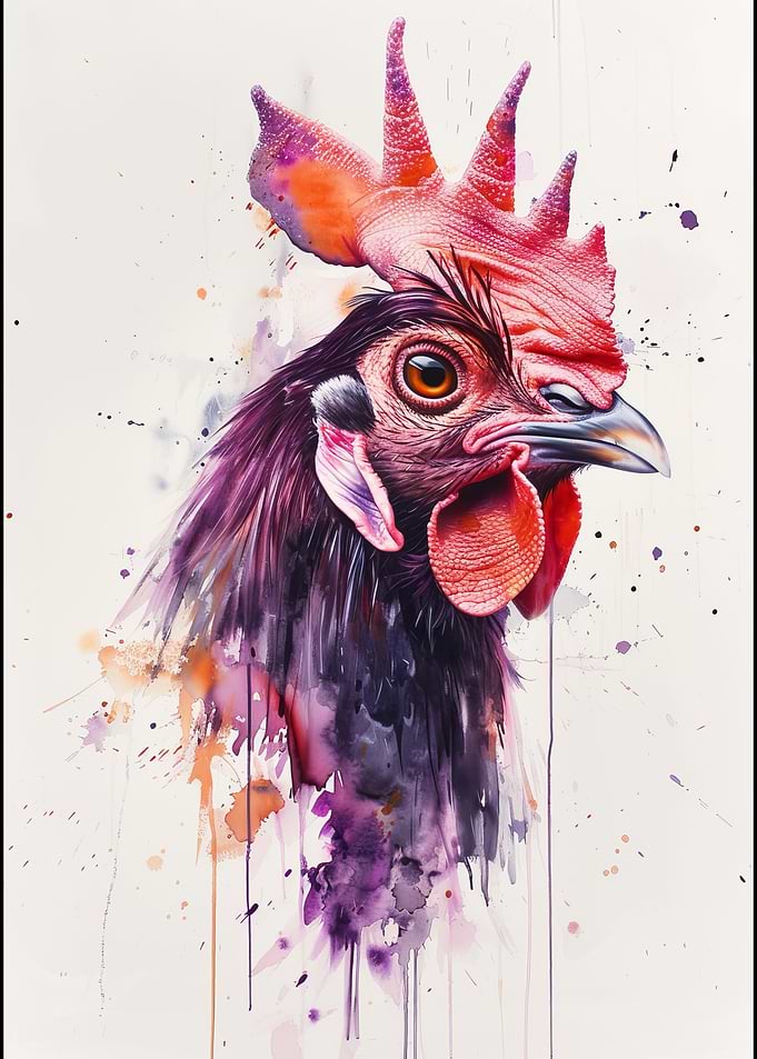 Chicken Watercolor