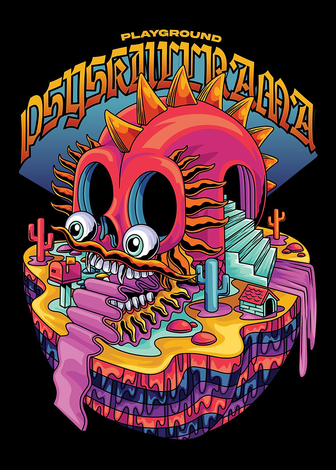 Psyskullrama With Text