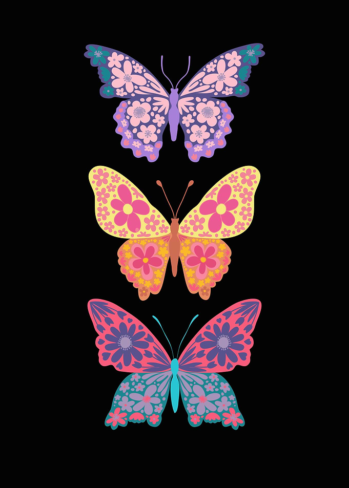 Colorful butterflies I