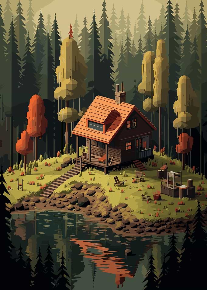Lost Caban in the Woods
