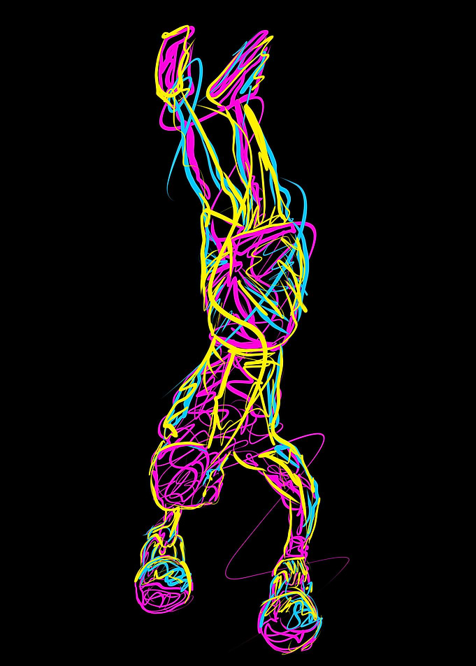 men gym trainer art