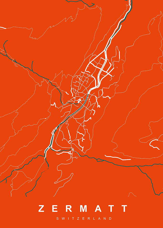MAP ZERMATT SWITZERLAND
