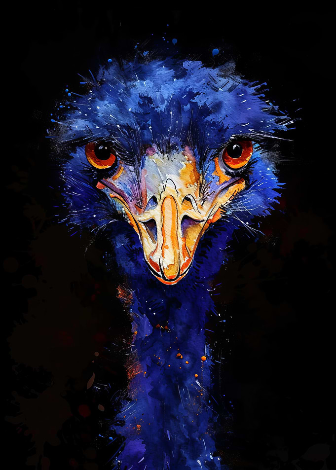 Emu Watercolor