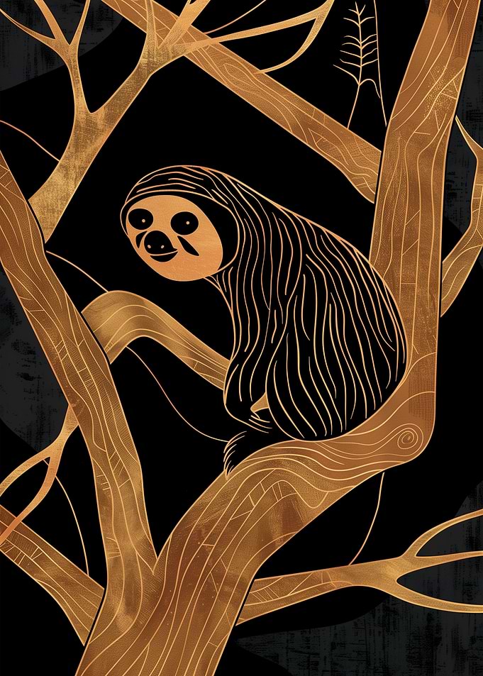 Sloth on Tree