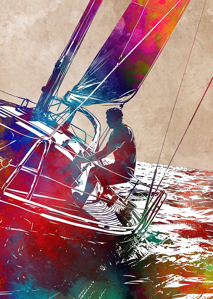 Yachting sport art
