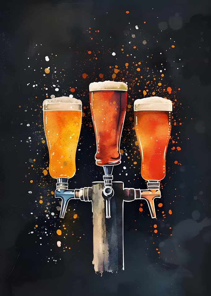 Triple Beer Tap