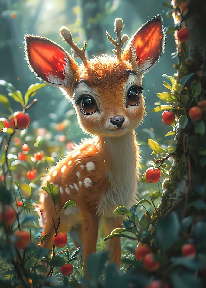 Beautiful Gazelle Cartoon