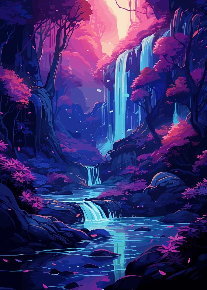Japanese Waterfall