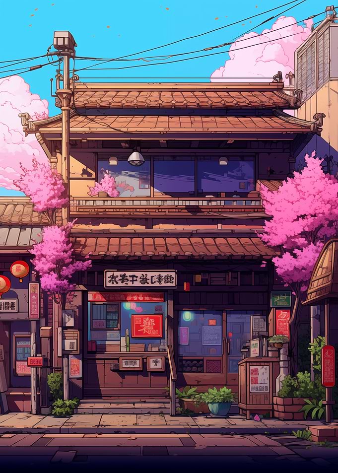Japan Pixel art