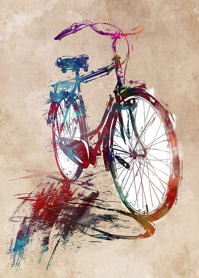 Bicycle sport art