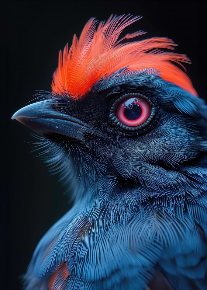 neon bird