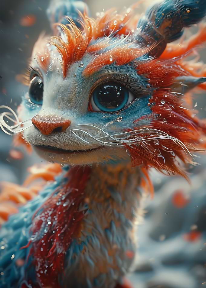 2D Japanese dragon