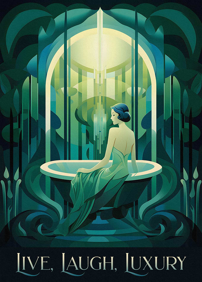 Funny Art Deco Bathroom