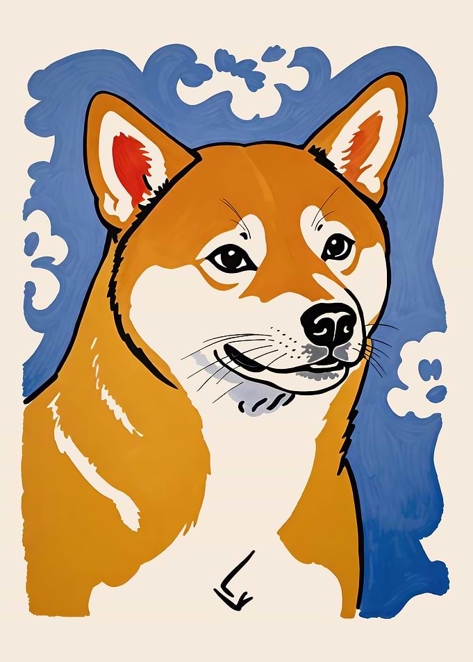 Shiba Inu Painting