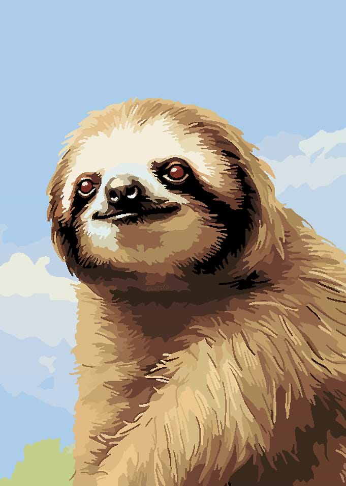 Inspirational Sloth Pixel