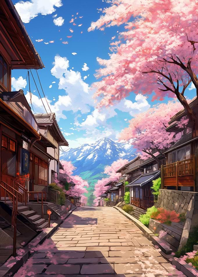 Pastel Fuji Mountain