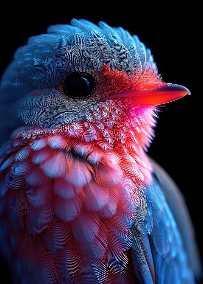 neon bird