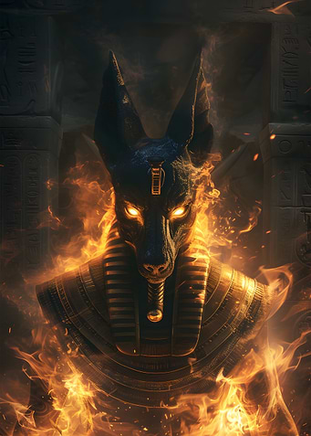 Burning Anubis Egypt