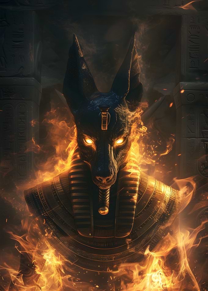 Burning Anubis Egypt