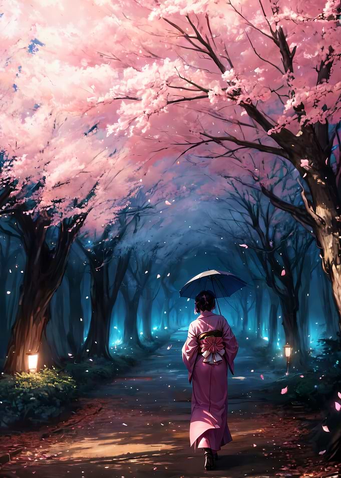 Cherry Blossom Japan Art
