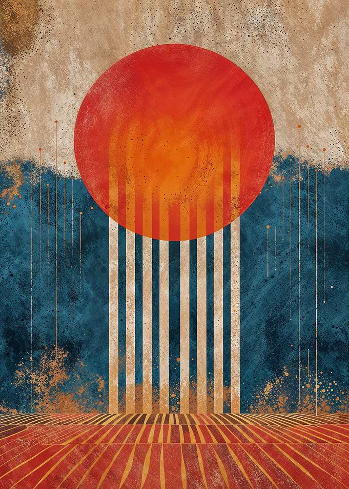 Fiery Orb Stripes