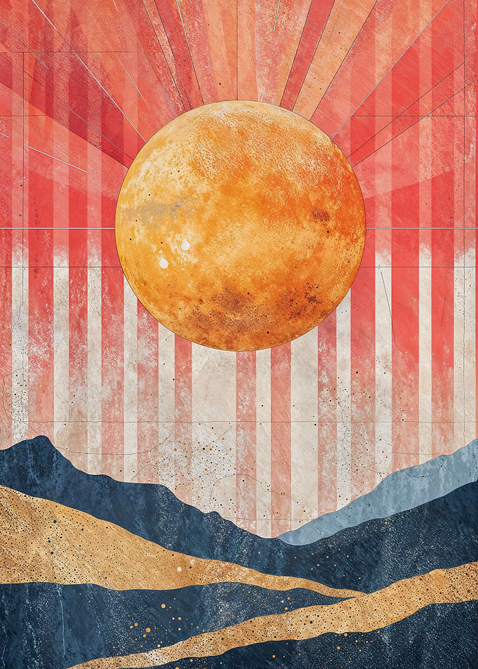 Retro Sun Streak