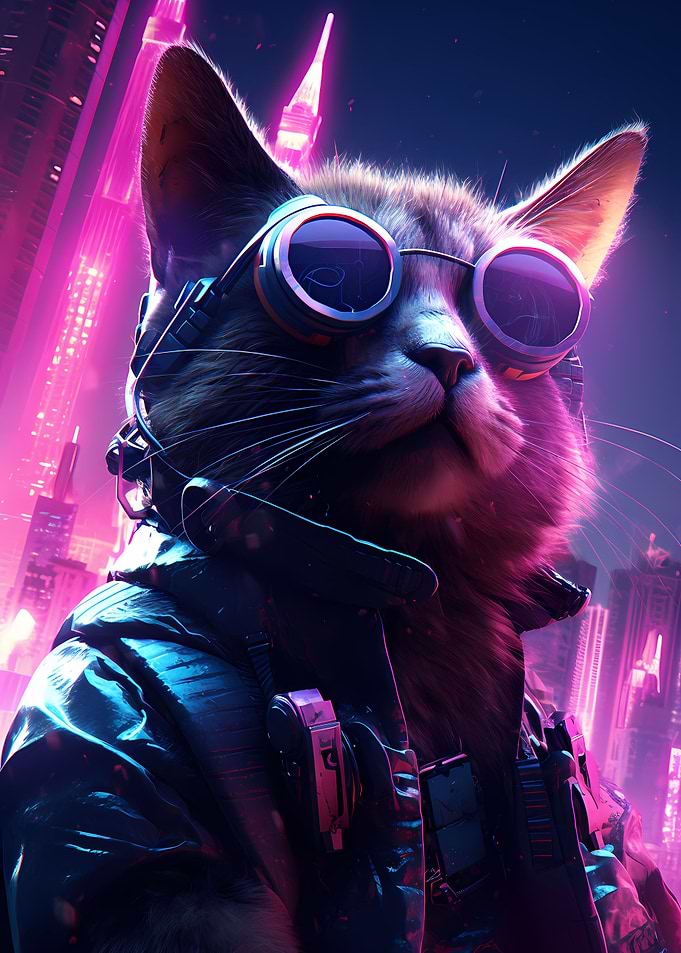 Cyberpunk Cat