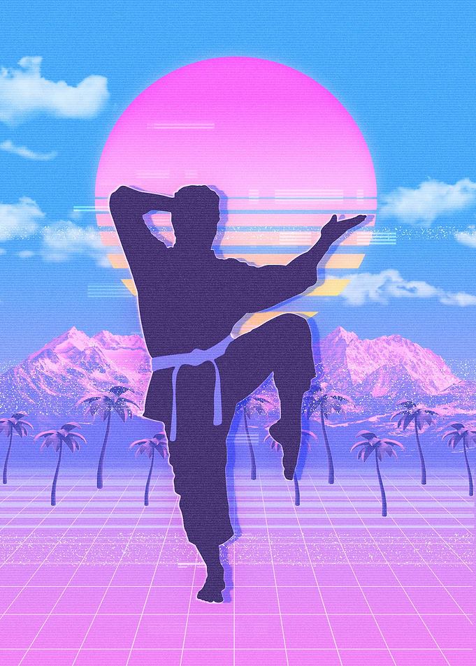 Karate Line Art