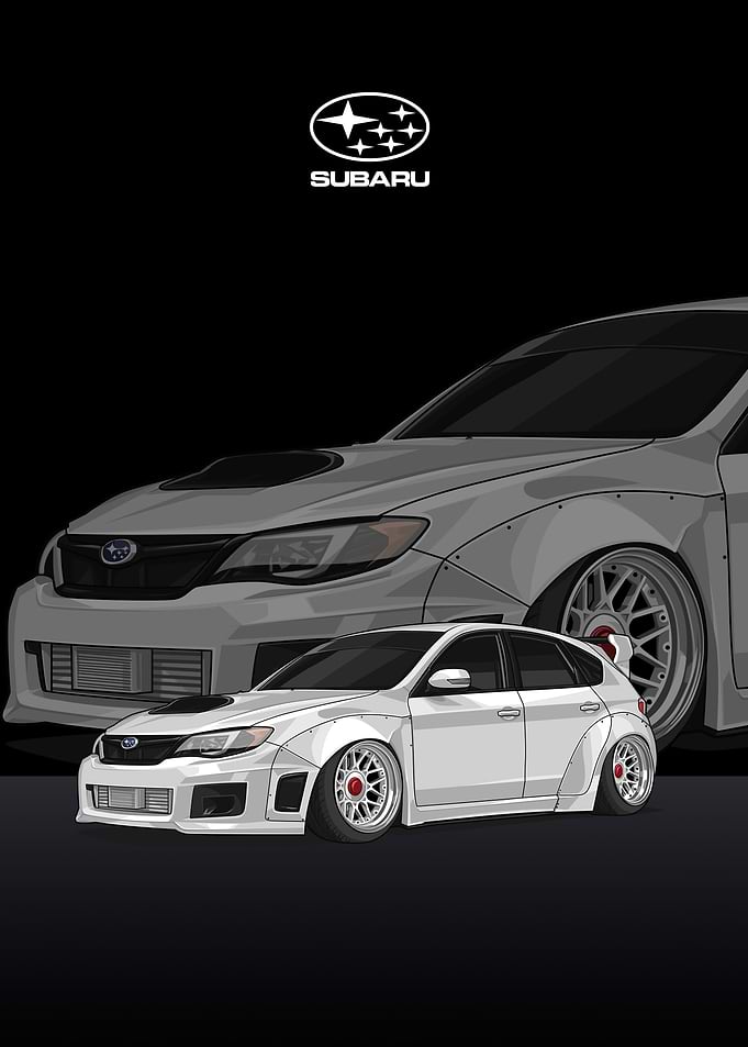 Subaru Impreza WRX white