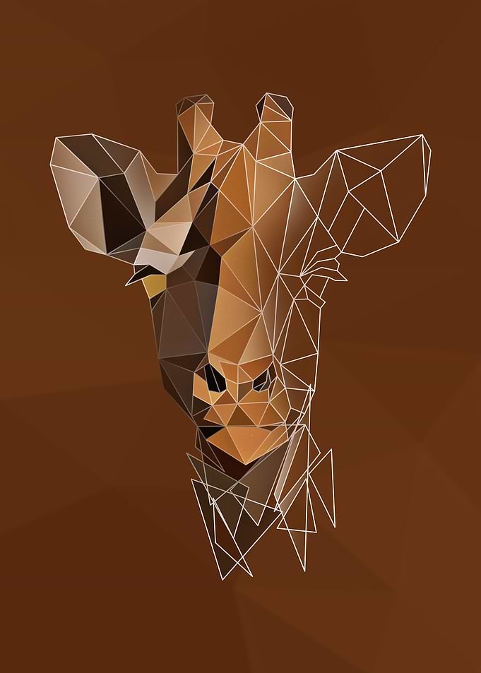 Low poly Giraffe