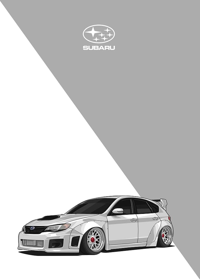 Subaru Impreza WRX white