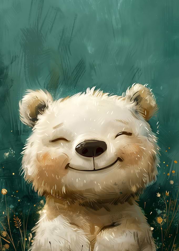 Cute Bear Nursery Art
