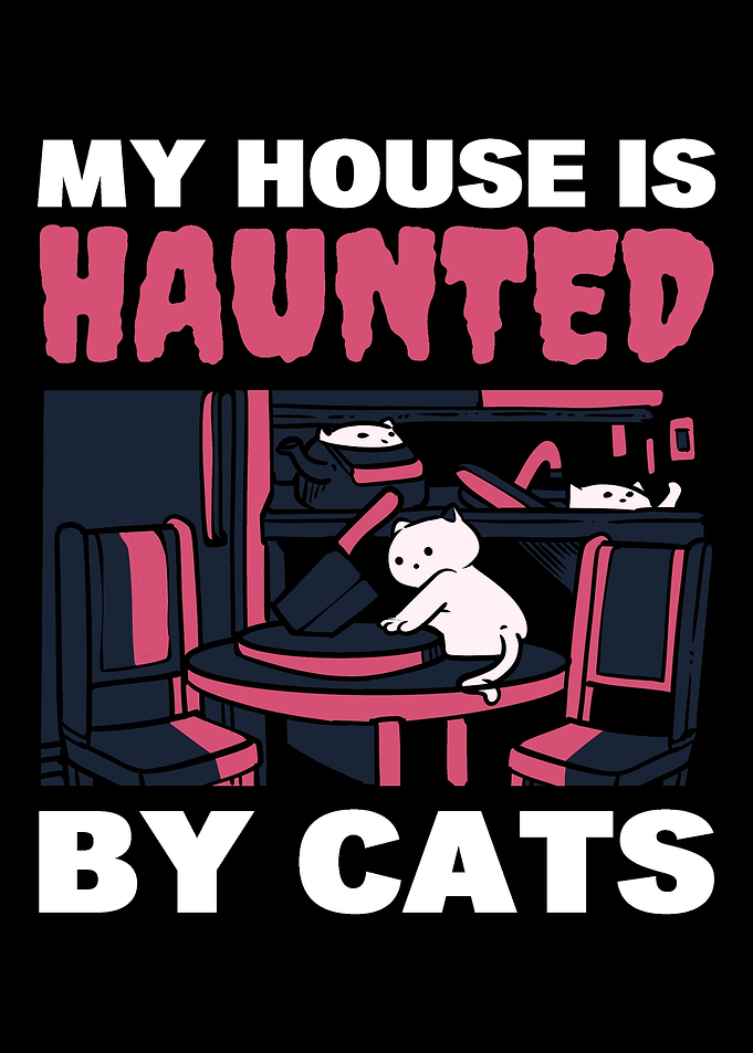 Haunted by Cats Cat Mom Gi
