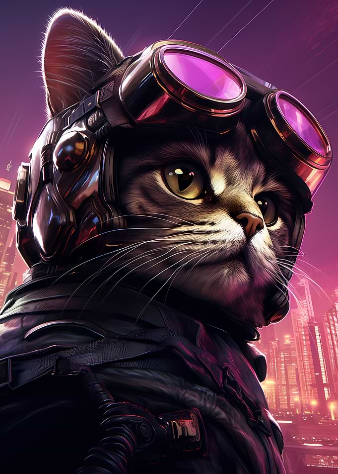 Cyberpunk Cat