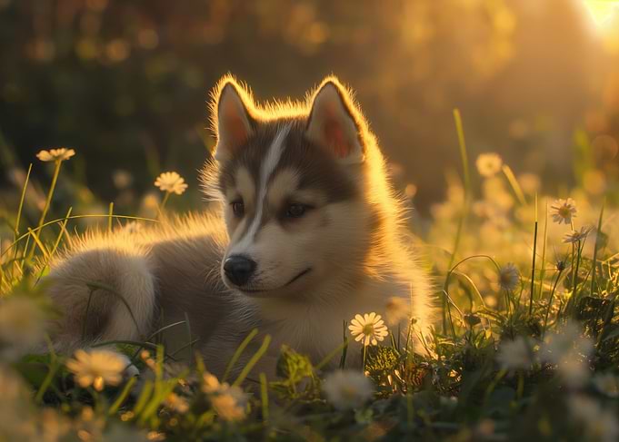 Cute Husky Puppy