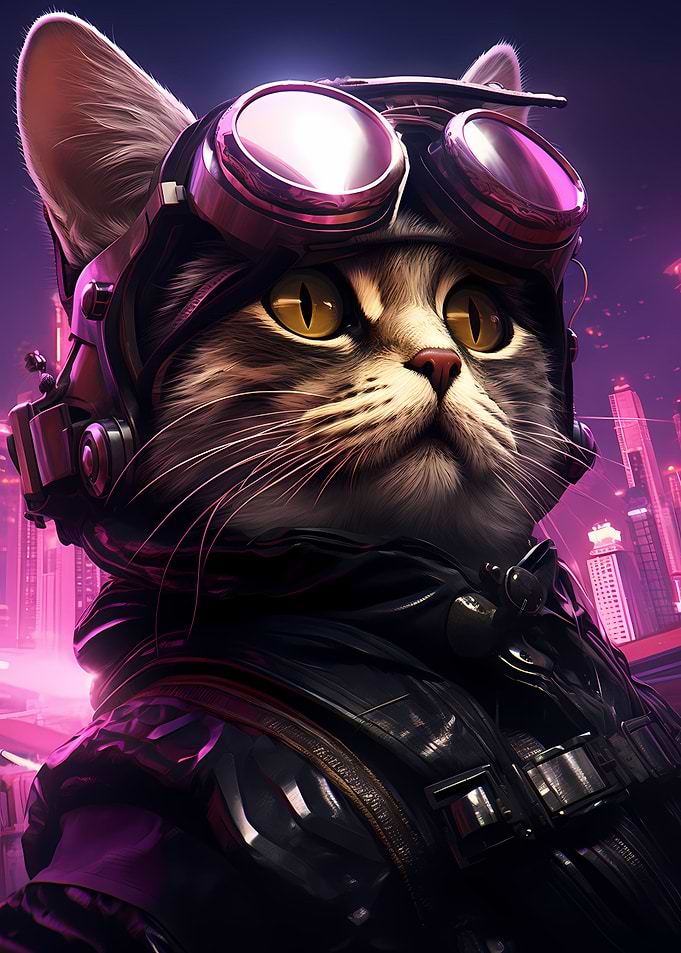 Cyberpunk Cat