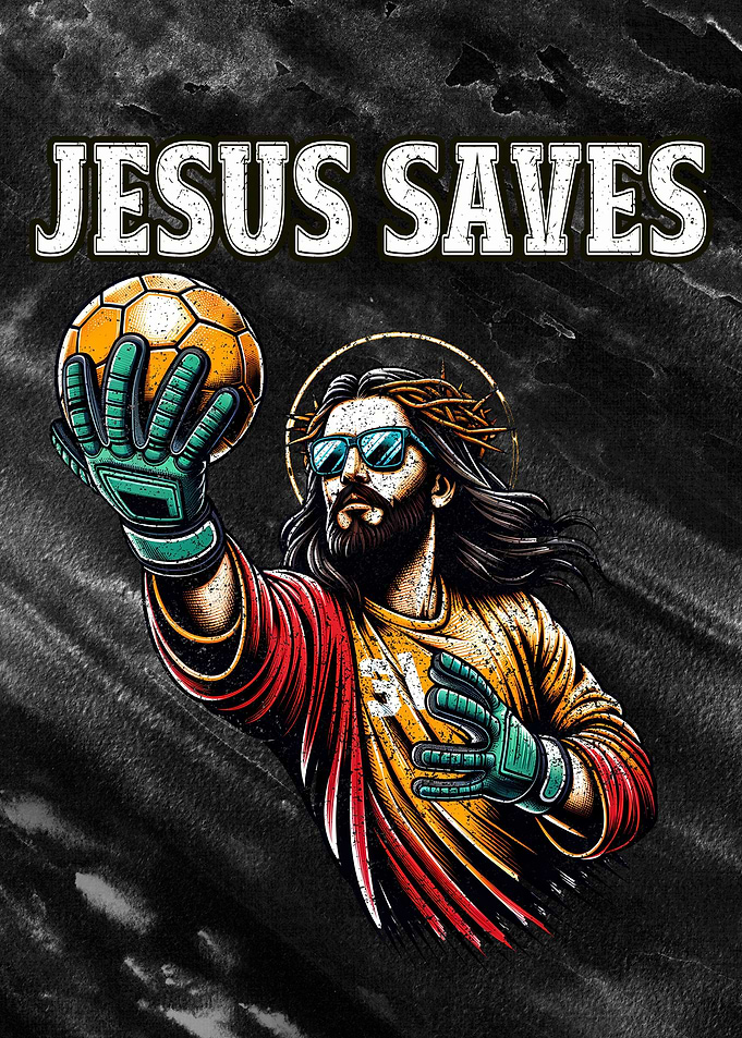 Funny Jesus Handball
