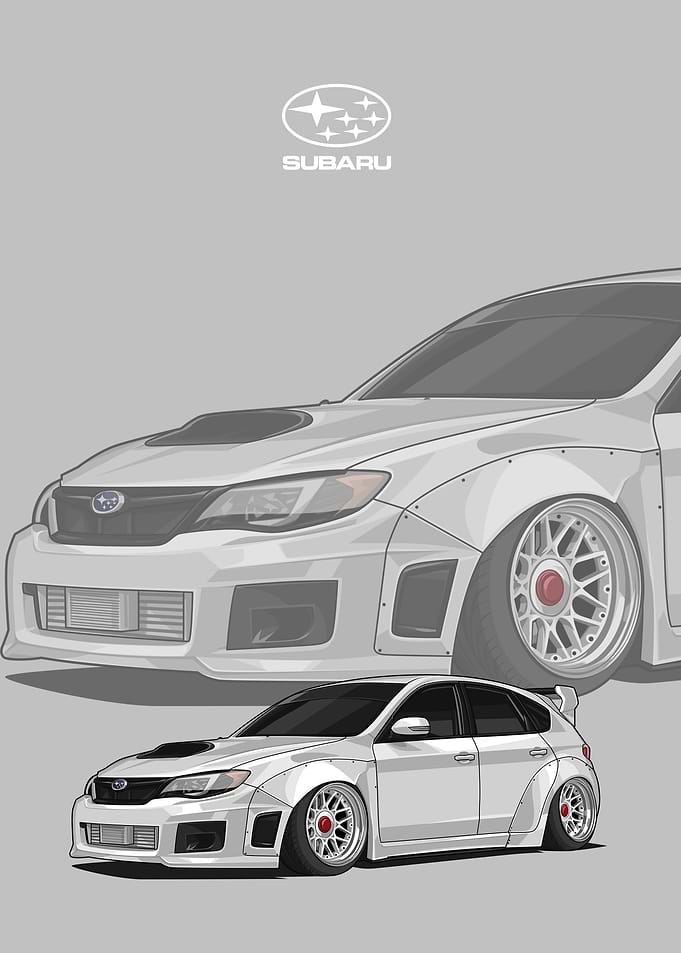 Subaru Impreza WRX white