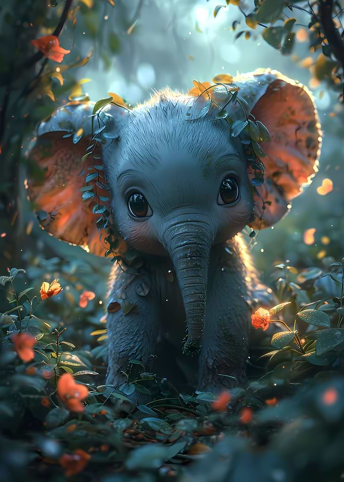 Cute Elephant Cartoon