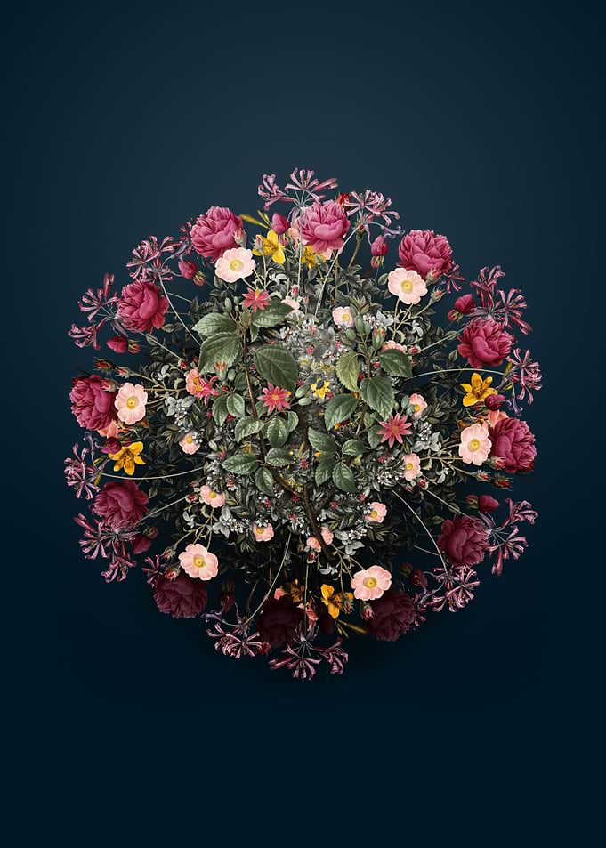 Crossberry Flower Wreath